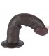 Dildo Dual Layer Piel Delizante 8 Negro