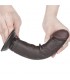 Dildo Dual Layer Piel Delizante 8 Negro