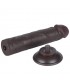 Dildo Dual Layer Piel Delizante 8 Negro