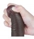 Dildo Dual Layer Piel Deslizante 7.5 Negro