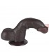 Dildo Dual Layer Piel Deslizante 7.5 Negro