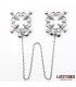 Pinzas de Metal para Pezones con Cadena y Cascabeles