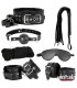 SET BONDAGE 7 PIEZAS NEGRO LATETOBED