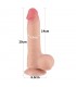 DILDO DUAL LAYER LOVETOY 8"