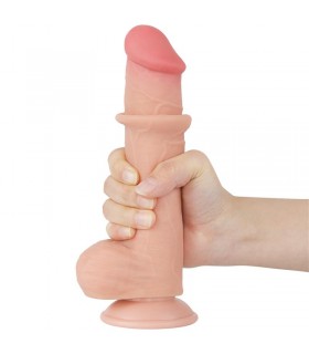 Dildo Dual Layer Piel Deslizante 8