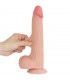 Dildo Dual Density Piel Deslizante 8.5 Natural