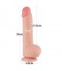 Dildo Dual Density Piel Deslizante 9.5