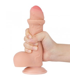 Dildo Dual Layer Piel Deslizante 7