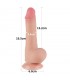 Dildo Dual Layer Piel Deslizante 7.5