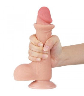 Dildo Dual Layer Piel Deslizante 7.5