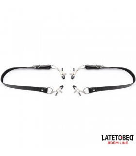 Correas de Bondage para Piernas con Pinzas para Clítoris