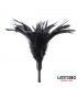 Multi Feathers Tickler and Lace Ribbon Paddle Comb