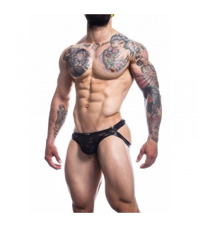 L4CE04 Slip Estilo Suspensorio con Encaje