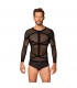 T101 Camiseta Manga Larga Semi Transparente S/M/L