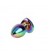 Plug Anal Rainbow Heart Gem Talla S
