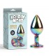Rainbow Gem Plug Anal Multicolor con Joya Talla M