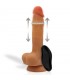 Adriano Dildo Realista Vibración y Bolas Up and Down Interna
