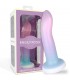 Dildo Silicona Líquida Color Degrado con Ventosa 13.6 cm