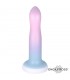 Dildo Silicona Líquida Color Degrado con Ventosa 13.6 cm