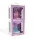 Dildo Silicona Líquida Color Degrado con Ventosa 13.6 cm