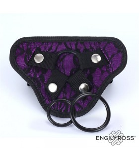 Miley Arnés Universal Ajustable 3 Anillo de Silicona Púrpura