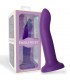 Dildo que Cambia de Color Púpura a Rosa Talla L Silicona Líq