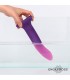 Dildo que Cambia de Color Púpura a Rosa Talla L Silicona Líq