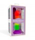 Dildo Silicona Líquida Color Arcoiris 18 cm