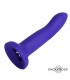 Dildo que Cambia de Color Azul a Púrpura con Vibración Talla