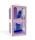 Dildo que Cambia de Color Azul a Púrpura con Vibración Talla