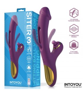 Siter Vibrador con Lengua Movimiento Flipping y Bola Golpete