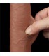 Dildo Sliding Skin 9 Marrón