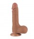 Dildo Sliding Skin 7.5 Marrón