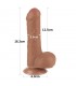 Dildo Sliding Sking 7 Marrón