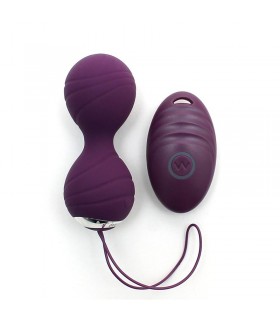 Bolas Kegel con Vibración con Control Remorto Cannes Purpura