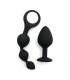 Set de 2 Juguetes Anales Barcelona Negro