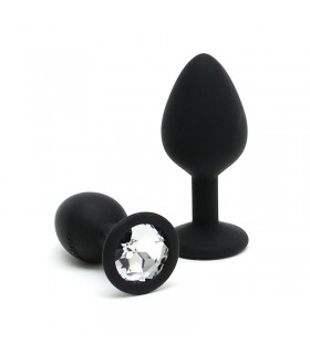 Set de 2 Plugs con Joya Berlin Negro