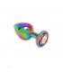 Plug anal con joya Arcoiris Pisa Rainbow