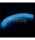 Dildo Doble Lumino Luz Azul 18.5
