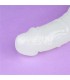 Dildo Doble Lumino Luz Azul 18.5