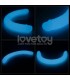 Dildo Doble Lumino Luz Azul 18.5