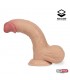 Fentok Dildo Realista Testículos Completos Dual Layer Retrac
