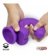 Dildo Realista Silicona Líquida Dual Layer 8 Púrpura