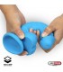 Dildo Realista Silicona Líquida Dual Layer 8 Azul