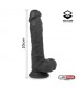 Dildo Realista Silicona Líquida Dual Layer 8 Negra