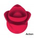 Meryl Estimulador Vibrador de Rosa con Lengua 2 Motores
