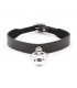 Collar con Aro y Cascabel Negro