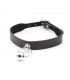 Collar con Aro y Cascabel Negro