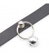 Collar con Aro y Cascabel Negro