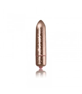 Bala Vibradora Frosted Fleurs Crystal Rose Gold